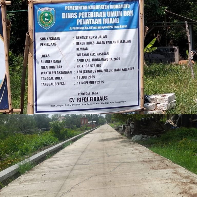 Proyek Jalan PUPR Indramayu Faktabangsa.com