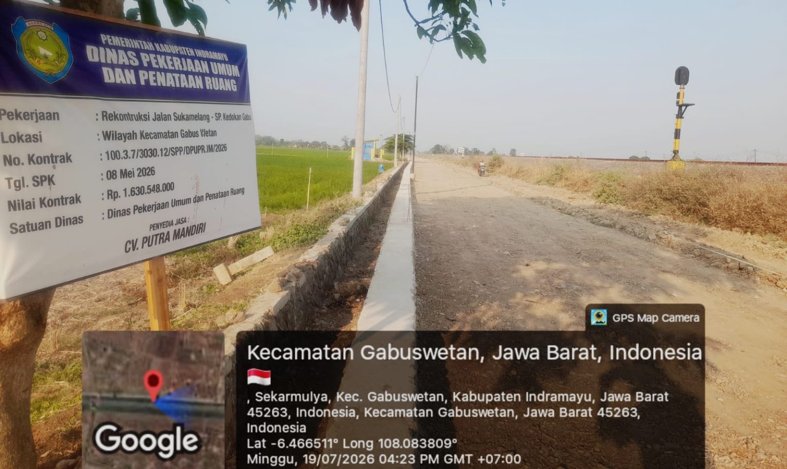 Proyek Jalan Sukamelang-Sp Kedokan Gabus Rp 1,6 Miliar Terindikasi Curang, Dinas PUPR Jangan Merem