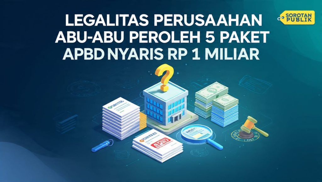 Diduga Abu-abu, BTS Raih 5 Paket APBD Tahun 2026, Nilainya Nyaris Rp 1 Miliar